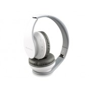 Conceptronic Parris 01 Auriculares Inalambricos Bluetooth 4.2 - Manos Libres - Entrada Auxiliar Jack de 3.5mm -Lector de Tarjeta MicroSD - 5 Horas de Autonomia - Blanco