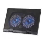 Conceptronic Thana 02 Base de Refrigeracion para Portatiles hasta 17\" - 2 Ventiladores - Leds Azules - Color Negro
