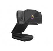 Conceptronic Webcam 2K Super HD USB 2.0 - Microfono Integrado - Enfoque Automatico - Cubierta de Privacidad - Cable de 1.50m - Color Negro