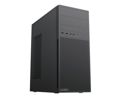 Coolbox A780 Caja Torre ATX - Tama&ntilde;o Disco Soportado 3.5\", 2.5\" - USB-C, USB-A 3.2, USB-A 2.0 y Audio - Color Negro