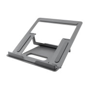 Coolbox ATRIL02 Soporte para Portatil hasta 17\" - Aluminio - Plegable - Gomas Antideslizantes - Color Gris