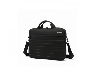 Coolbox BAG15-1n Maletin para Portatil 15.6\" - Acolchado Interior - 2 Compartimentos y Bolsillo Exterior - Color Negro