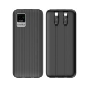 Coolbox DP20 Powerbank 20000mAH 22.5W PD y QC - USB-C y Lightning - Pantalla LCD - Color Negro