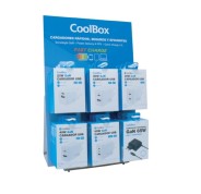 Coolbox Expositor con 18 Cargadores GaN - Quick Charge 3.0 - Power Delivery