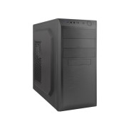 Coolbox F750 Caja ATX con Fuente de Alimentacion - Apta para 5.25\", 3.5\", 2.5\" - USB-A 3.0, Audio HD - Cerradura Kensington - Color Negro