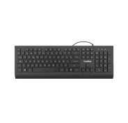 Coolbox FlatPro Teclado USB con 105 Teclas - Teclas planas - QWERTY Español - Color Negro