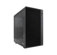 CoolBox Gaming GM350 Darkface Caja Torre MicroATX - 1 x USB C 3.2 1 x USB A 3.2 1X USB A 2,0 1 x Audio + Micro - Color Negro