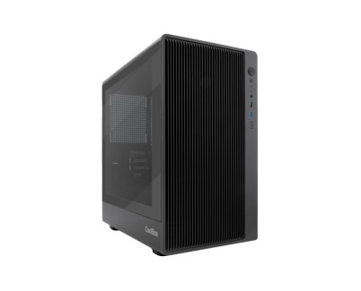 CoolBox Gaming GM350 Darkface Caja Torre MicroATX - 1 x USB C 3.2 1 x USB A 3.2 1X USB A 2,0 1 x Audio + Micro - Color Negro
