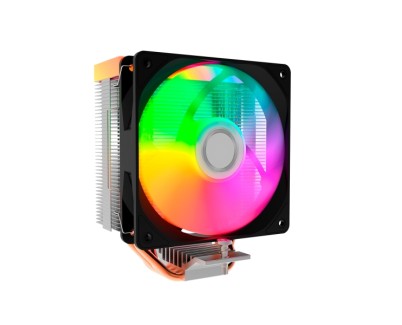 Coolbox Infinite Air120 Disipador Multizocalo - Iluminacion ARGB - Ventilador 120mm - Velocidad Max. 1800rpm - Color Negro