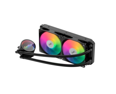 Coolbox Infinite Liquid240 Kit de Refrigeracion Liquida - ARGB - TDP 250W - Compatibilidad Universal - Color Negro