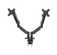 Coolbox M02D Soporte de Mesa con Brazos Articulados para 2 Monitores Hasta 32\" - Giratorio e Inclinable - Piston de Gas - Peso Max 8kg x Brazo - VESA 100x100mm