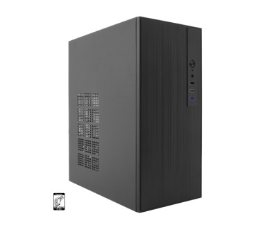 Coolbox M460 Caja MicroATX - Tama&ntilde;o Disco Soportado 3.5\", 2.5\" - USB-C 3.2 Gen1 y Audio - Fuente de Alimentaci&oacute;n 500W - Color Negro