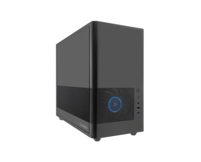 Coolbox MP2 Caja Torre MicroATX - Tama&ntilde;o Disco Soportado 3.5\", 2.5\" - USB-A 3.2 Gen1, USB-C 3.2, USB-A 2.0 Gen1 y Audio HD - FullMetal - Color Negro