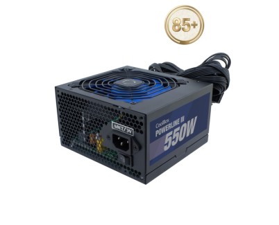 Coolbox PowerLine III 650W Fuente de Alimentacion 550W ATX 12V - PFC Activo - Ventilador 120mm