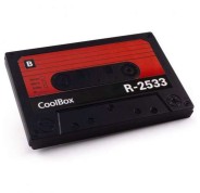 CoolBox SlimChase R-2533 Retro Caja Externa Disco SSD y HDD 2.5\" SATA a USB 3.0 - Diseño Cassette de Audio