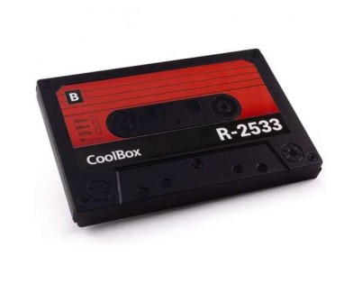 CoolBox SlimChase R-2533 Retro Caja Externa Disco SSD y HDD 2.5\" SATA a USB 3.0 - Dise&ntilde;o Cassette de Audio