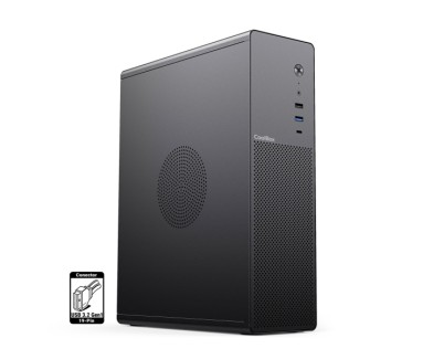 CoolBox T100 Slim Caja Torre Micro ATX, Mini ITX - Tama&ntilde;o HDD 2.5\" - USB 3.2, USB-C - Color Negro