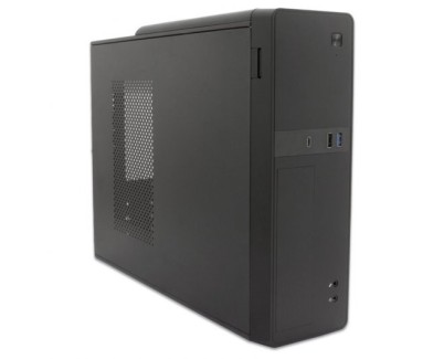 CoolBox T310 Slim Caja Torre Micro ATX, Mini ITX - Tamaño HDD 2.5\", 3.5\" - USB-2.0, USB 3.0, USB-C - Fuente de Alimentacion 500W - Color Negro