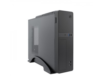Coolbox T310 Slim Caja Torre MicroATX - Tamaño Disco Soportado 3.5\", 2.5\" - USB-A 3.0, USB-C y Audio + Fuente de Alimentación