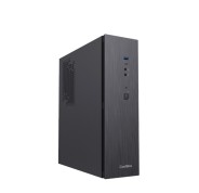 Coolbox T370 Slim Caja Torre MicroATX - Tamaño Disco Soportado 2.5\" - USB-A 3.2 Gen1, USB-C 3.2 Gen1 y Audio HD - Fuente de Alimentacion 500W - Color Negro
