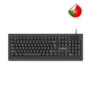 Coolbox TEC04DNIPT Teclado USB - Portugues - Lector Samartcard integrado - DNIe 4.0 y anteriores - Color Negro