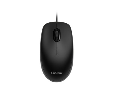 Coolbox U01 Raton USB - Ambidiestro - 1600 DPI - Sensor Optico - Color Negro