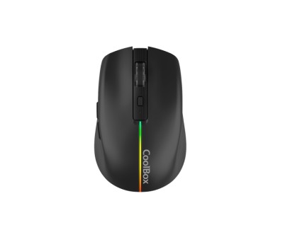 Coolbox W01 Raton Gaming Inalambrico 1600dpi - 6 Botones - Iluminacion RGB - Color Negro