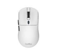 Coolbox W03 Raton Gaming Inalambrico 10000dpi - 7 Botones - Sensor Pixart 3325 - Color Blanco