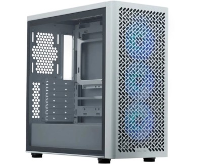 Cooler Master Elite 502 Caja Torre E-ATX - 3 Ventiladores 120mm RGB - Ventana Lateral - Gestion de Cables - Audio - 1xUSB-A - 1xUSB-C - 474x230x481mm - Color Blanco