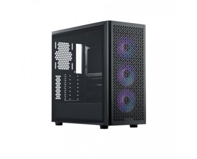 Cooler Master Elite 502 Caja Torre E-ATX - 3 Ventiladores 120mm RGB - Ventana Lateral - Gestion de Cables - Audio - 1xUSB-A - 1xUSB-C - 474x230x481mm - Color Negro