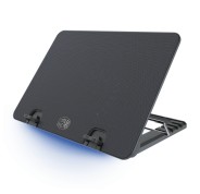 Cooler Master Ergo Stand IV Base de Refrigeracion para Portatil hasta 17\" - 1 Ventilador Silencioso - 5 Niveles de Inclinacion - Tira Led Azul