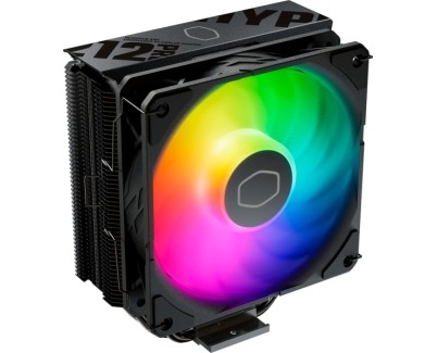 Cooler Master Hyper 212 Pro Disipador CPU - 4 Tubos -  Multisocket Universal - Ventilador 120mm - Iluminacion RGB - Color Negro