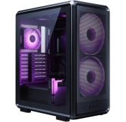 Cooler Master Masterframe 500 Caja Torre E-ATX - 2 Ventiladores 200mm RGB Frontales - Ventana Lateral - Paneles Intercambiables - Rejilla Metal-Mesh - 654x580x376mm - Color Negro