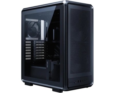 Cooler Master Masterframe 500 Caja Torre E-ATX - Ventana Lateral - Paneles Intercambiables - 2 Ventiladores de 200mm Frontales - Rejilla Metal-Mesh - 654x580x376mm - Color Negro