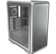 Cooler Master Masterframe 500 Caja Torre E-ATX - Ventana Lateral - Paneles Intercambiables - 2 Ventiladores de 200mm Frontales - Rejilla Metal-Mesh - 654x580x376mm - Color Plata