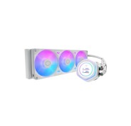 Cooler Master Masterliquid 360 Atmos II LCD ARGB Kit de Refrigeracion Liquida - Ventiladores Preinstalados - Dual Chamber - Pantalla de 2.1\" - Color Blanco
