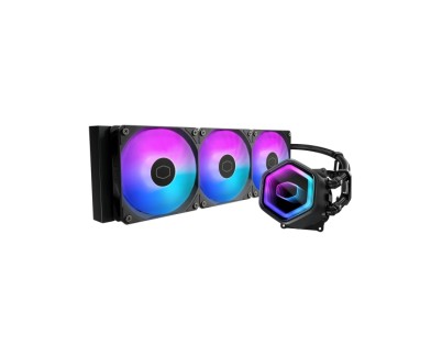 Cooler Master Masterliquid 360 Core II ARGB Kit de Refrigeracion Liquida - Ventiladores Preinstalados - Iluminacion Espejo Infinito - Color Negro