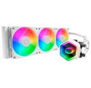 Cooler Master MasterLiquid 360 Core II Kit de Refrigeracion Liquida - ARGB - TDP 280W - Compatibilidad Universal - Color Blanco