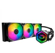 Cooler Master Masterliquid 360 Core II Lite ARGB Kit de Refrigeracion Liquida - Ventiladores Preinstalados - Tubos de 400mm - Iluminacion Espejo Infinito - Color Negro