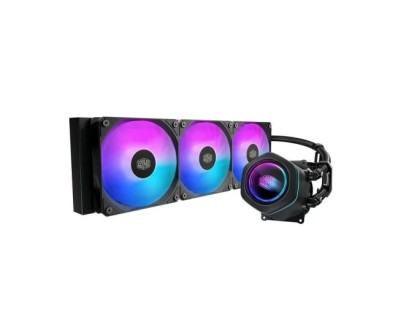 Cooler Master Masterliquid 360 Core Nex ARGB Kit de Refrigeracion Liquida - Ventiladores Preinstalados ARGB  - Iluminacion Espejo Infinito - Color Negro