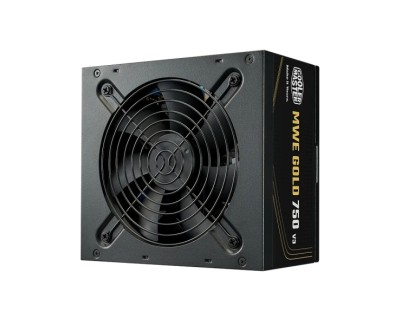 Cooler Master MWE V3 Fuente de Alimentacion 80+ Gold 750W - ATX 3.1 - 12V-2X6 - PFC Activo - No Modular