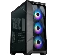 Cooler Master TD500 Mesh V2 Caja Gaming - Frontal MESH - 3 Ventiladores CF120 ARGB - Lateral Vidrio Templado - Soporta Refrigeracion Liquida - Color Negro