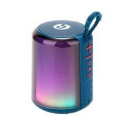 Coolsound Altavoz Bluetooth Light Boom 5W - Asa de Transporte - Efectos Luces LED - Color Azul