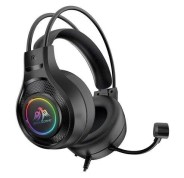 Coolsound G7 Auriculares Gaming con Microfono Flexible - Compatible con PC, MAC, PS5, PS4, Xbox 360, Nintendo Switch - Iluminacion LED - Diadema Ajustable - Almohadillas Acolchadas - Controles en Auricular - Cable de 2m