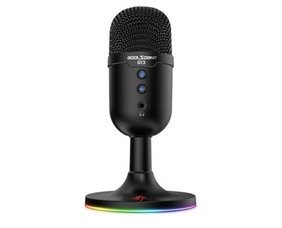 Coolsound Microfono Gaming G13 - Iluminacion RGB - USB - Cancelacion de ruido