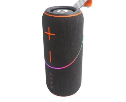 Coolsound Rainbow Beat Altavoz Bluetooth True Wireless 20W - Autonomia hasta 3h - USB, MicroSD y Aux - Funcion Manos Libres - Radio FM - Iluminacion RGB - Color Gris