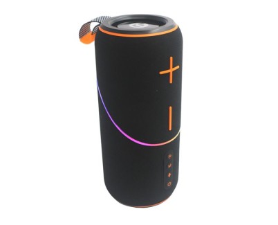 Coolsound Rainbow Beat Altavoz Bluetooth True Wireless 20W - Autonomia hasta 3h - USB, MicroSD y Aux - Funcion Manos Libres - Radio FM - Iluminacion RGB - Color Negro