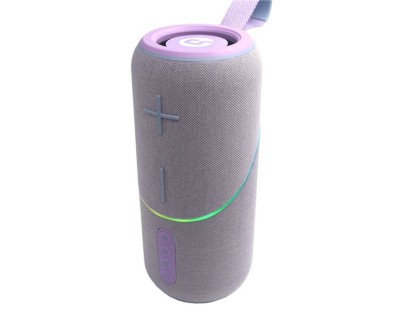 Coolsound Rainbow Beat Altavoz Bluetooth True Wireless 20W - Autonomia hasta 3h - USB, MicroSD y Aux - Funcion Manos Libres - Radio FM - Iluminacion RGB - Color Violeta