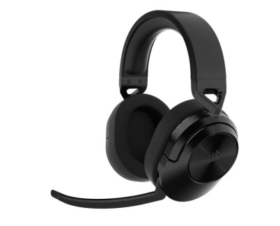 Corsair HS55 Wireless Auriculares Gaming Inalambricos con Microfono - Conectividad Bluetooth 5.4 e Inalmabrica 2.4Ghz - Sonido Inmersivo 7.1 - Autonomia hasta 24h - Color Carbon