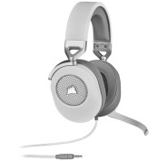 Corsair HS65 Surround Auriculares Gaming con Microfono - Multiplataforma - Sonido Envolvente 7.1 - Certificado Discord - Color Blanco